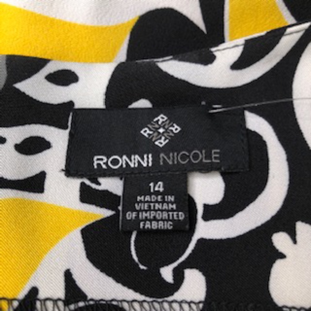 Ronni Nicole A-Line Sleeveless Dress Back Zipper Size 14 - Picture 4 of 13
